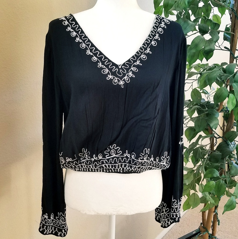 Cropped boho top 🍁🍃